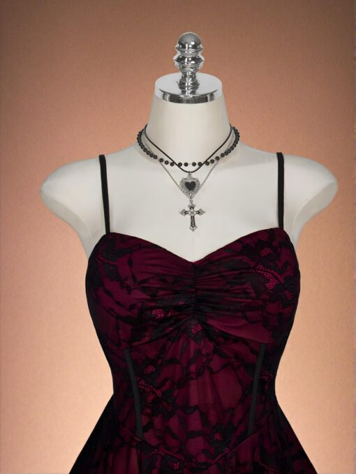 Vintage Spaghetti Straps Satin Lace A Line Short Prom Dress Formal Homecoming Dress Birthday Outfits SP133