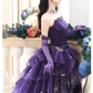 Elegant Purple Stars A-Line Prom Dress Y2738