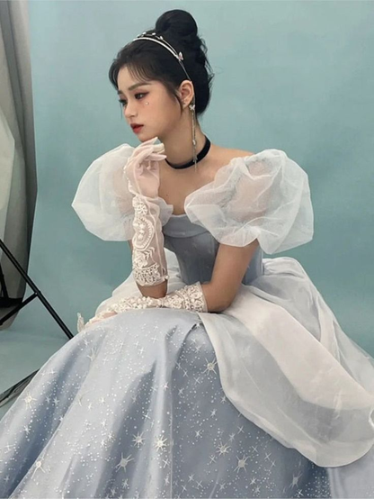 Blue Prom Dress Vintage Sweet Princess Fairy Dress Y5973 Simplepromdress Blue Prom Dress Vintage Sweet Princess Fairy Dress Y5973 Simplepromdress