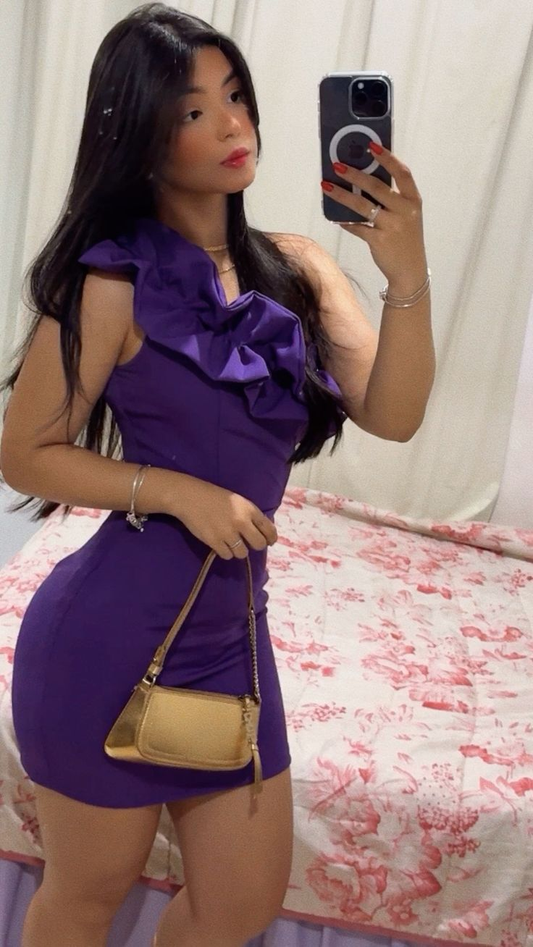 Sexy Purple Tight Homecoming Dress,Purple Party Gown  Y7359