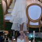 Modest A-line White Evening Dress Charming Formal Gown  Y591