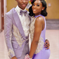 Lilac Mermaid Appliques Prom Dress,Lilac Evening Dress  Y6171