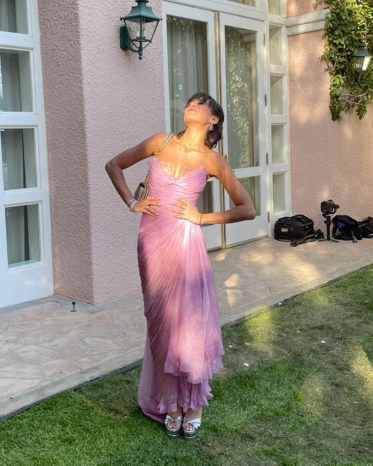 Pretty Strapless Lilac Tulle Pleated Slit Long Evening Dress Formal Wedding Guest Dress SP527