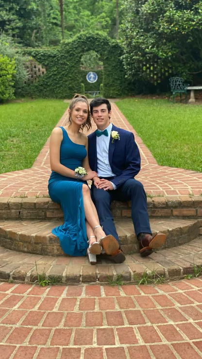 Classy One Shoulder Pure Color Prom Dress Fashion Prom Gown Y5398