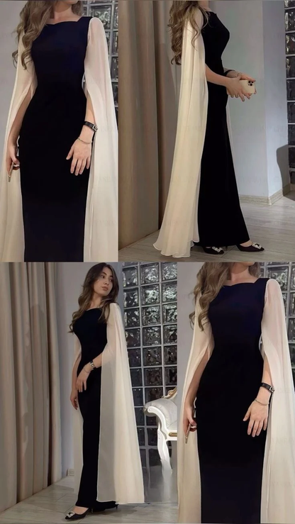 Elegant Black Floor Length Prom Dress,Formal Gown Y4645