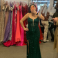Fashion Emerald Green Sparkly Prom Dress,Emerald Green Evening Dress Y6314