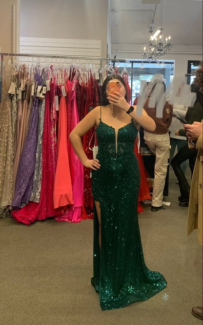 Fashion Emerald Green Sparkly Prom Dress,Emerald Green Evening Dress Y Simplepromdress Fashion Emerald Green Sparkly Prom Dress,Emerald Green Evening Dress Y Simplepromdress
