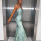 Flattering Mermaid Spaghetti Straps Long Prom Dress Y5224
