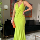 Elegant V Neck Mermaid Prom Dress,Chic Evening Dress Y5298