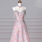 Gorgeous Pink Sequin Beaded ALine Prom Dress Evening Dress Y8637