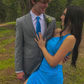 Elegant One Shoulder Blue Prom Dress,Blue Evening Dress Y5400