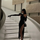 Sexy Black Strapless Prom Dress With Side Split Y4535