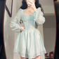 Retro A-line Homecoming Dress with Long Sleeves,Party Dress ,Y2517