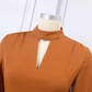 Vintage Long Puff Sleeve Dress Autumn Fashion Stand Collar Button Prom Dress Y4948