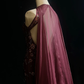 Gorgeous Burgundy Sleeveless Chiffon Beaded Mermaid Long Evening Dress Backless Birthday Dress SP1786