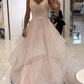Shiny Long Party Formal Prom Dress for Girls Y6529