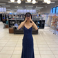 Sparkly Navy Blue Mermaid Long Prom Dress,Navy Blue Evening Gown  Y2917
