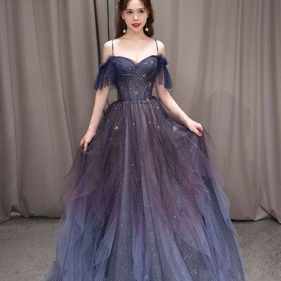 Dark Green Ombre Straps Tulle Layered Long Prom Dress,Green Formal Dre Simplepromdress Dark Green Ombre Straps Tulle Layered Long Prom Dress,Green Formal Dre Simplepromdress