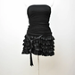 Black Strapless Homecoming Dress,Black Party Dress,Cocktail Dress Y2360