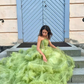 Green Tulle Long Prom Dresses, A-Line Formal Evening Dresses Y2029