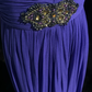 Classy Purple Spaghetti Straps Chiffon Pleated Beaded Long Party Dress Formal Wedding Guest Dress SP1865