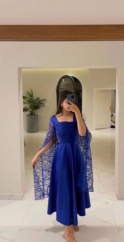 A Line Ankle Length Prom Dresses Vintage Royal Blue Party Dress Women Simplepromdress A Line Ankle Length Prom Dresses Vintage Royal Blue Party Dress Women Simplepromdress