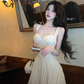 Elegant White Chiffon Beaded Tassel A Line Short Homecoming Dress Birthday Outfits SP121