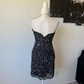 Vintage Strapless Black Sequin Sheath Cocktail Dress Short Homecoming Dress SP59
