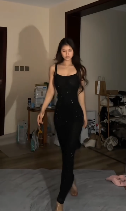 Sparkly Black Sequin Sheath Backless Long Evening Gown Formal Prom Dress SP241