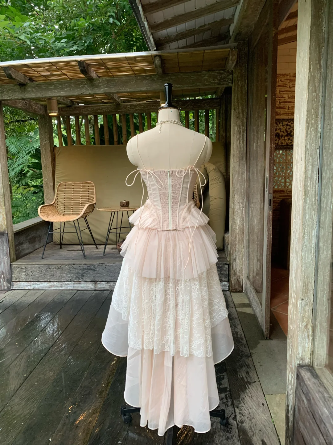 Pretty Spaghetti Straps Pink Tulle Lace Appliques Hi-Low Graduation Homecoming Dress Birthday Dress SP2360