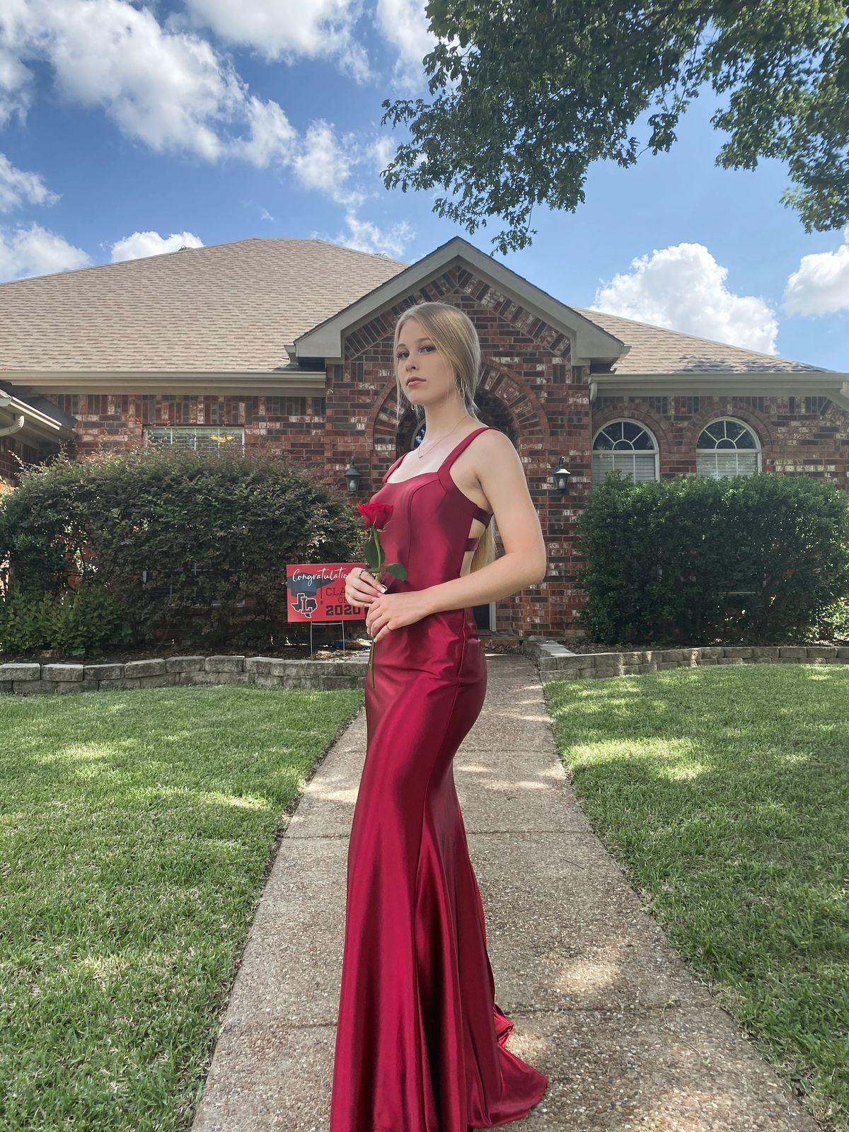 Sexy Spaghetti Straps Burgundy Satin Mermaid Evening Dress Long Wedding Guest Dress SP719