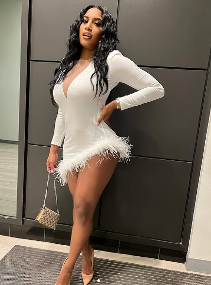 Solid Plunge Fluffy Irregular Party Dress White Dresses Sexy White Hom – Simplepromdress