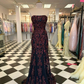 Strapless Mermaid Prom Dress,Charming Evening Dress Y4403