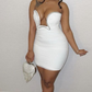Sexy White Bodycon Dress,White Homecoming Dress,21th Birthday Outfit Dress Y5346