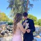 Pink Strapless Mermaid Lace Long Prom Dress  Y2625