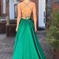 Simple Black A-line Prom Dress,Black Senior Prom Gown Y6129