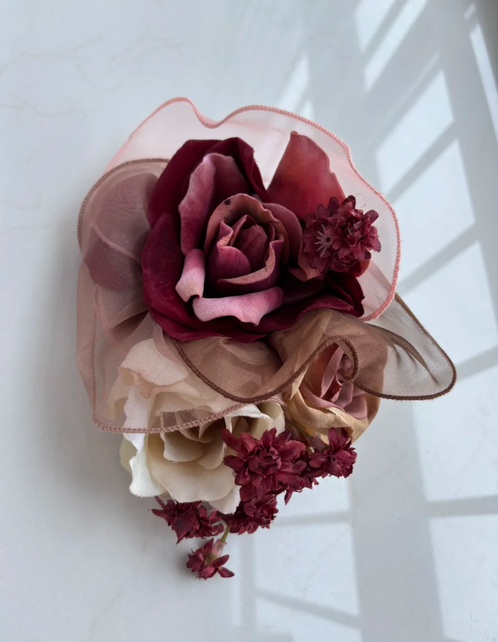 Vintage Caramel Brown Ball Gown Spaghetti Straps Satin Tulle Pleated Layered Long Birthday Quinceanera Dress SP1461