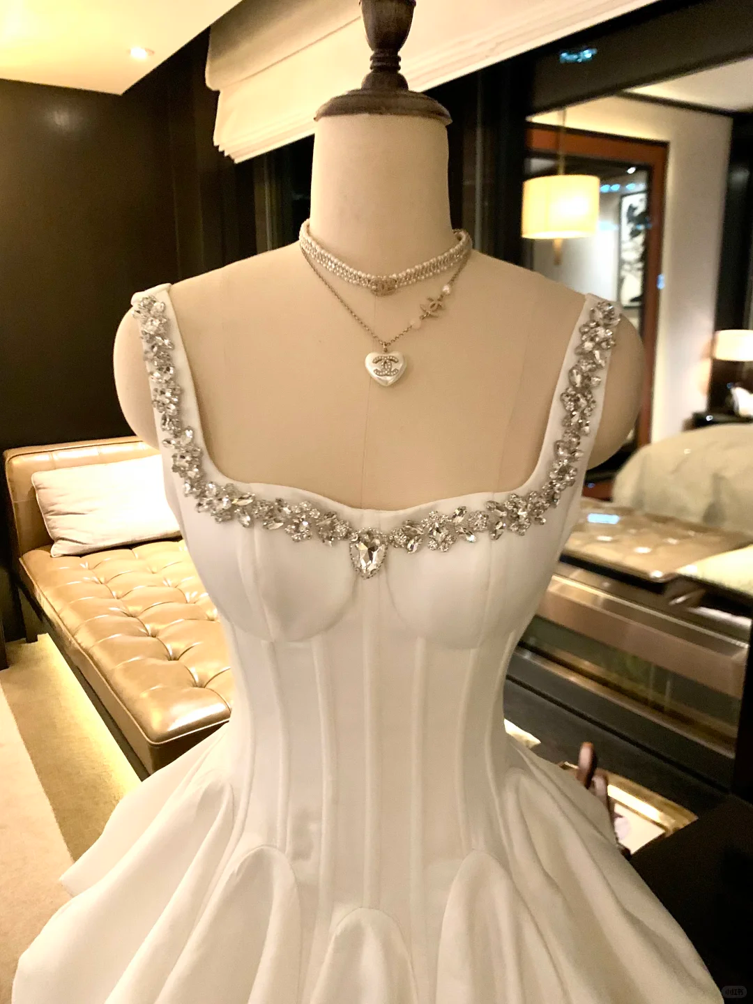 Classy White Satin Beaded A Line Short 9th Grade Homecoming Dress Cocktail Dress SP2370