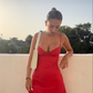 A-line Spaghetti Straps Homecoming Dress,Sexy Cocktail Dress Y2150