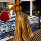Prom Dresses With Slit Satin Sleeveless Prom Dress Birthday Outfits Y6210