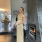 Sheath/Column Halter Neckline Long Prom Dress Evening Gown Y2816