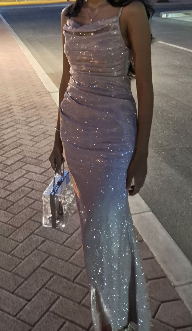 Shiny Pink Satin Sequin Mermaid Evening Dress,Spaghetti Straps Slit Long Wedding Guest Dress SP2434