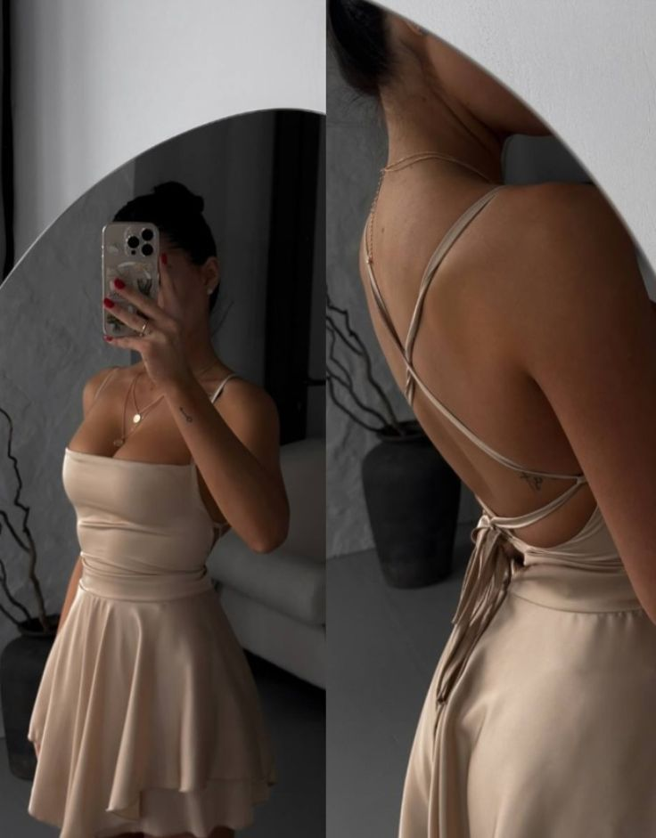 Simple Hot Pink Satin A Line Short Homecoming Dress Formal 21st Birthday Outfits SP62