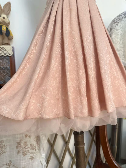 Cute Pink Spaghetti Straps Satin Print Floral A Line Formal Homecoming Dress 19th Birthday Outfits Y9760