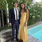 Simple Spaghetti Straps Slit Prom Dress Long Evening Gown Y7907