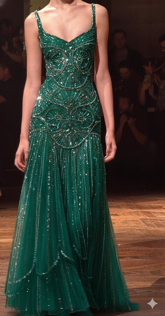 Luxurious Spaghetti Straps Champagne Tulle Beaded Mermaid Evening Dress Formal Prom Dress SP550