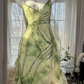 Unique Green Chiffon Beaded Mermaid Prom Dress Party Dress Y8789