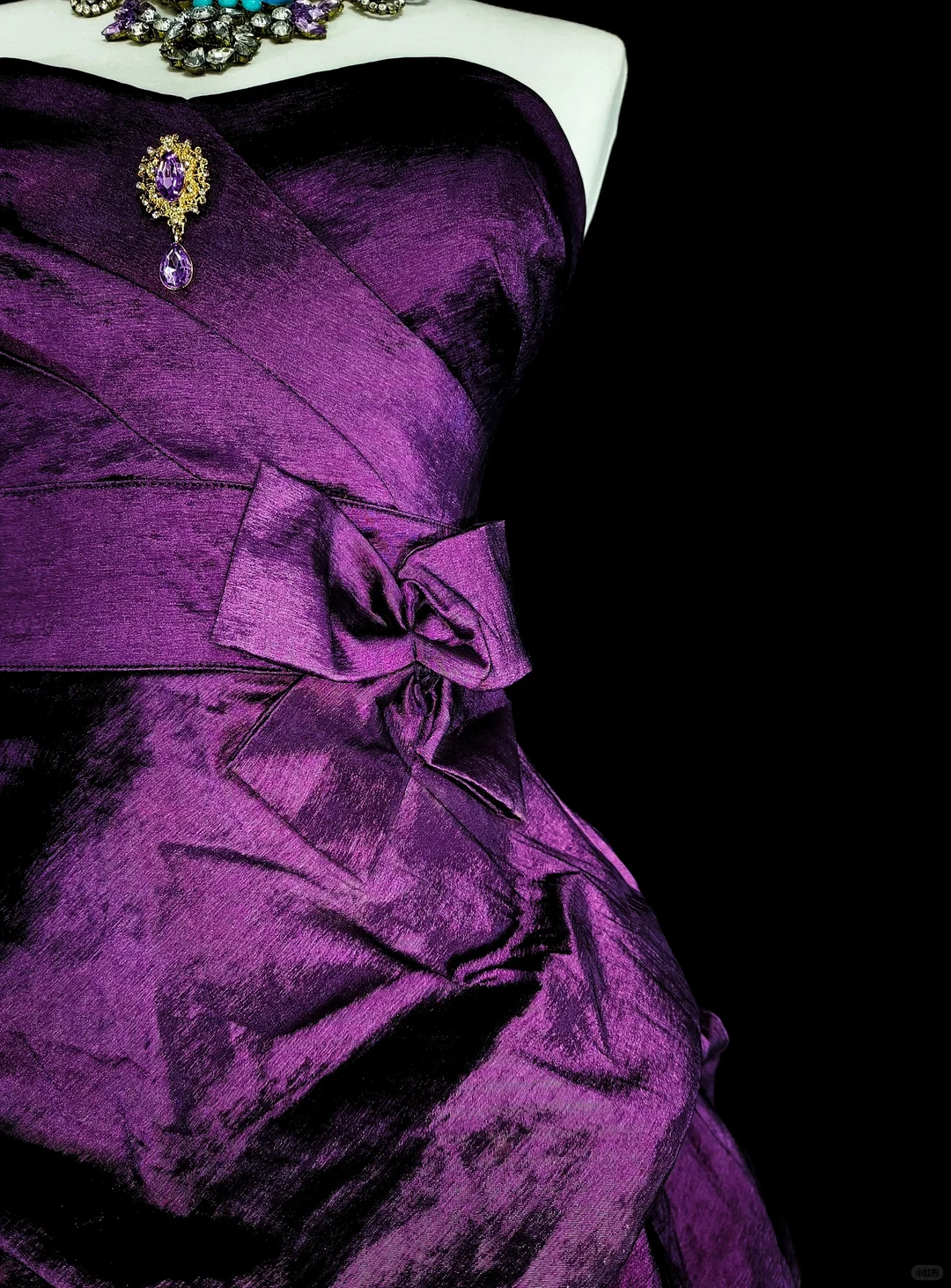 Elegant Purple Satin Pleated A Line Short Graduation Homecoming Dress,Sweetheart Neck Mini Birthday Dress SP3399