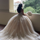Stunning Lace Appliques Ball Gown Wedding Dresses Princess Dress Y4593