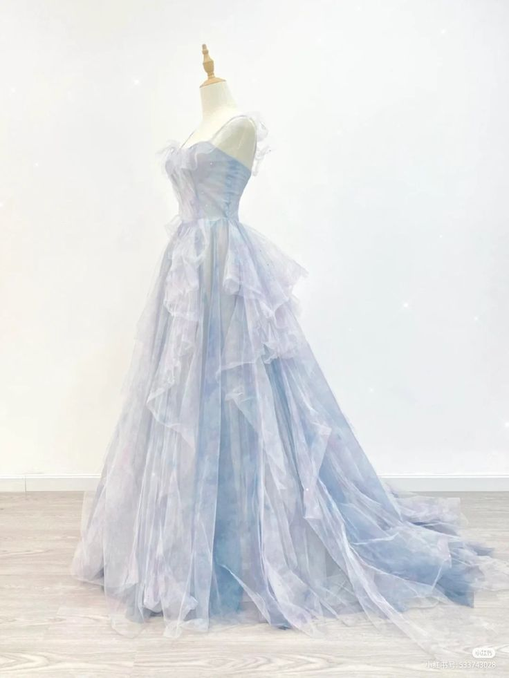 Dreamy A-line Tulle Prom Dress,A-line Princess Dress Y4658